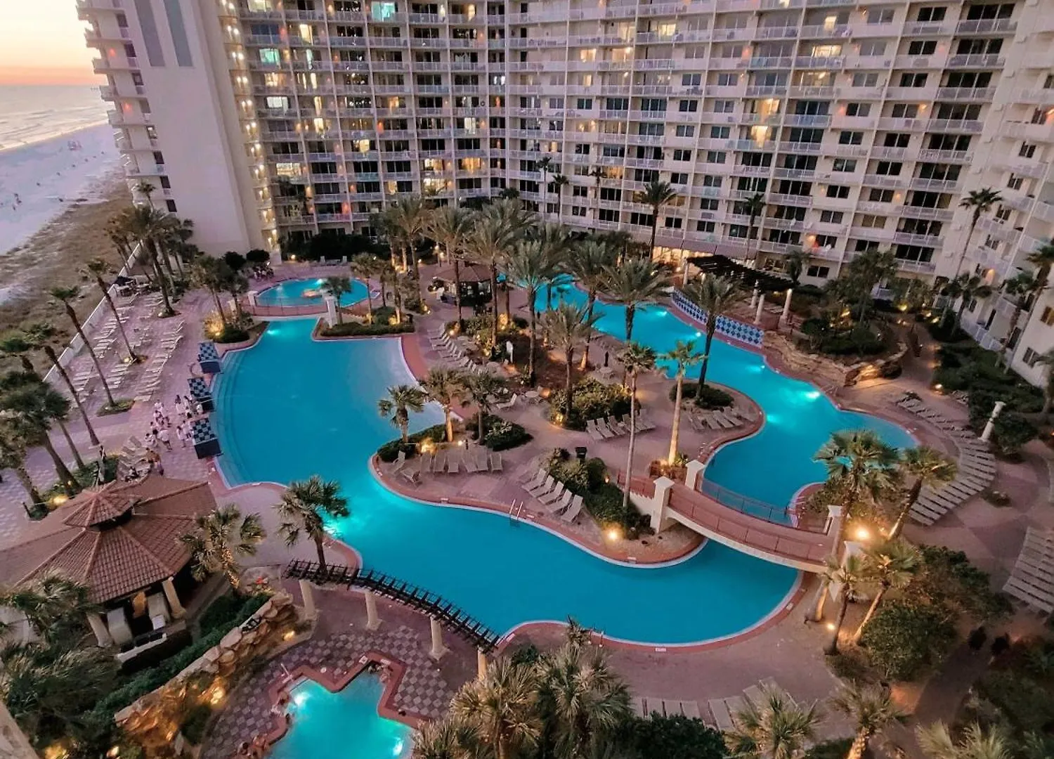 Apartment Shores Of Panama 2330 - 1 Bedroom Bunk Area Sleeps 6, Beautiful Direct Beach View! Free Fun! Condo Panama City Beach